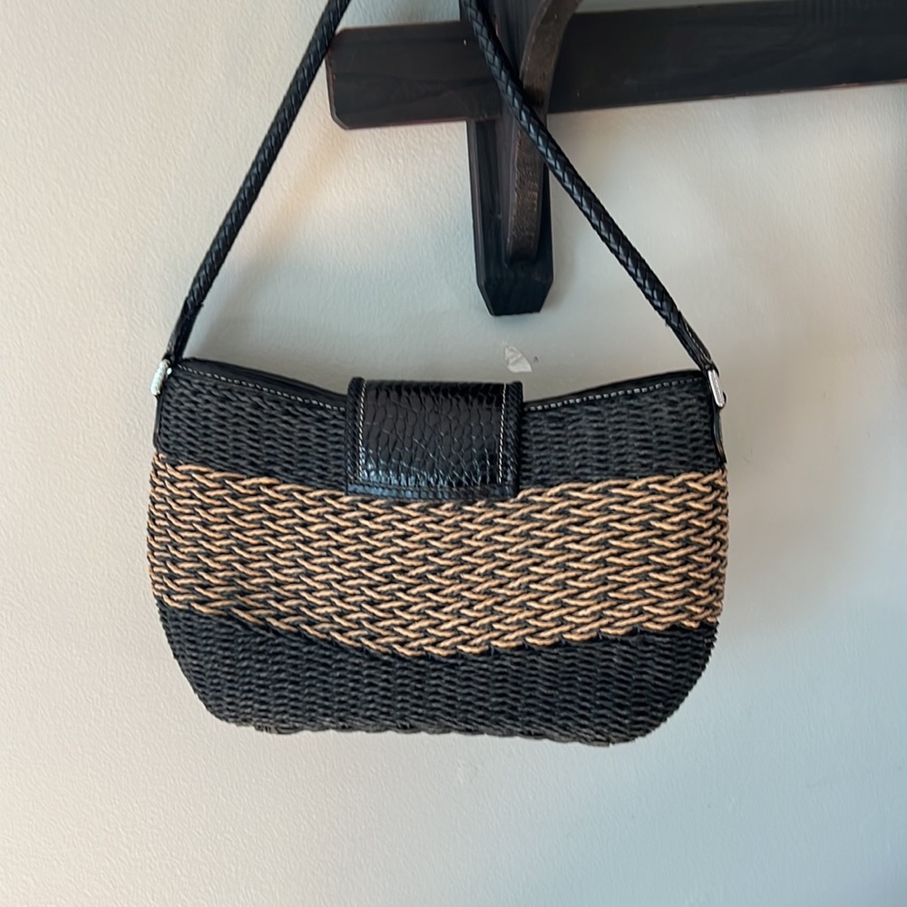 Vintage Brighton Straw Handbag. Good used condition - Picture 2 of 9